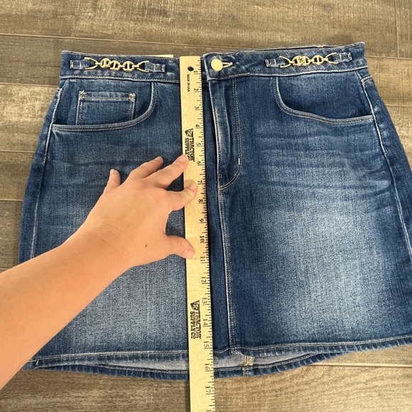 NEW L’Agence Arlene Denim Mini Skirt - Picture 10 of 10